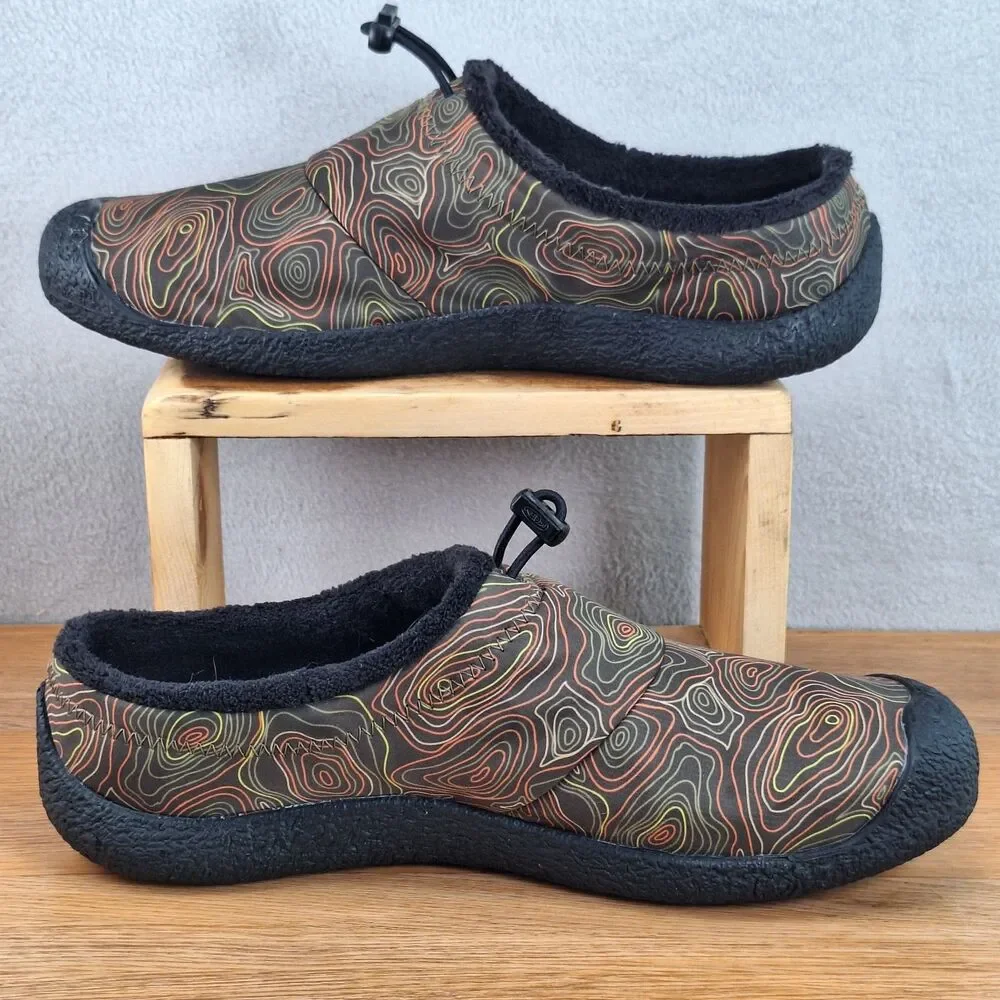 Keen Men's 9.5 Howser III Slip On Slide Charcoal Green Topo Clog  Comfort Shoe